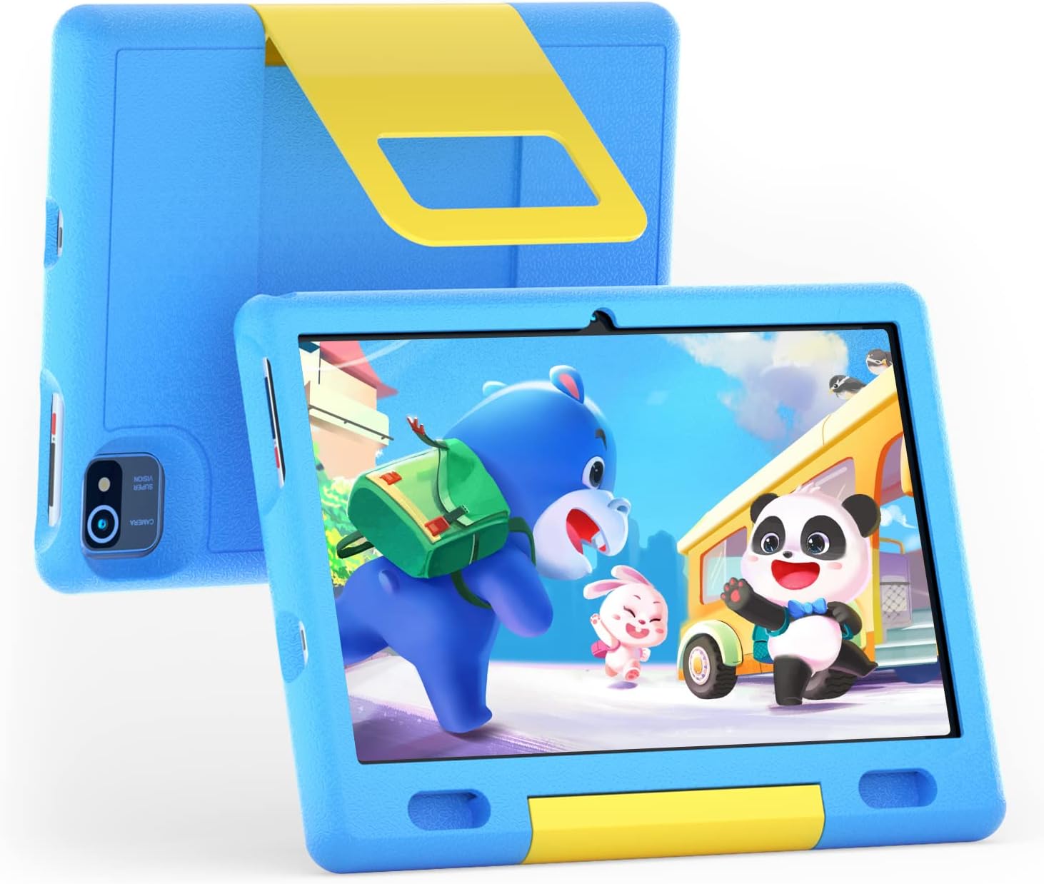 Kids Tablet 10.1 Inch Andriod 11 Tablet for Kids Quad Core 32GB ROM 6000mAh Wi-Fi Bluetooth Tablets PC Blue