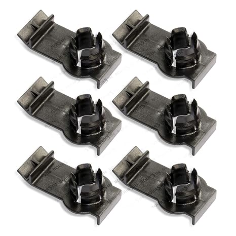 BOURSIN Front Window Regulator Clips Compatible with BMW X5 E53 SAV SUV 3.0i 4.4i 4.6is 4.8is 2000-2006 51338254781 (Pack of 6)