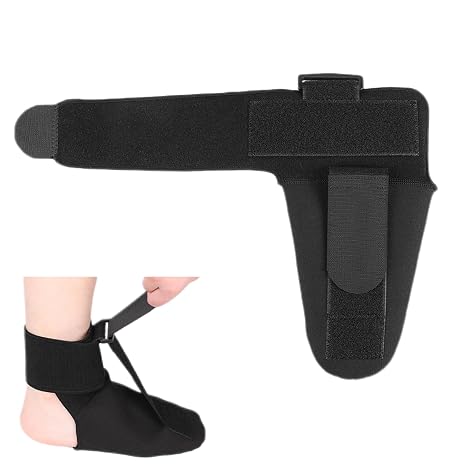 Night Splints for Plantar Fasciitis,Black Plantar Fasciitis Support, Plantar Fasciiti Night Splints,Night Use for Men & Women,Ankle Splint Adjustable Foot Drop Brace (M/40-44)