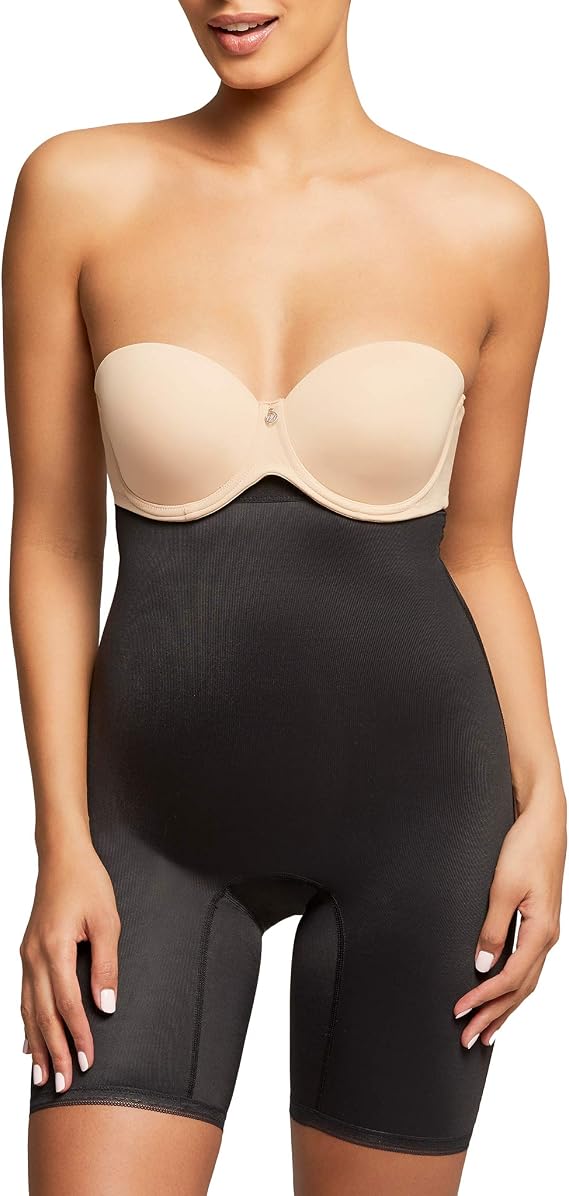 Montelle Women's Thigh Shapewear Plus Size Firm Tummy Control High Waist Shaper Slimmer for Women