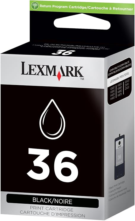 Lexmark No. 36 Return Program Print Cartridge - Black
