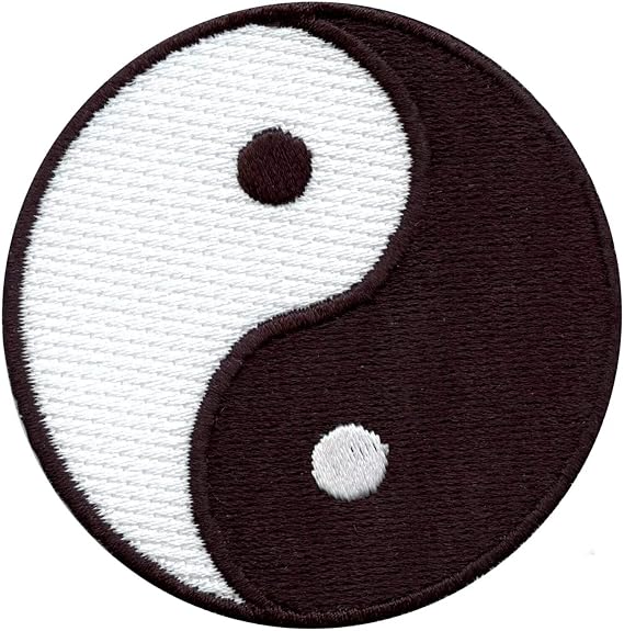 Yin Yang Symbol Patch Peace Embroidered Iron On