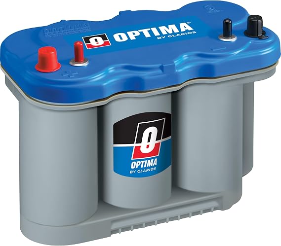 OPTIMA Batteries D27M BLUETOP Boat and RV Dual Purpose Sealed AGM Battery | High Performance Deep Cycle and Starting Battery, 800 CCA, Dual Terminal, Maintenance Free, Versatile Mounting