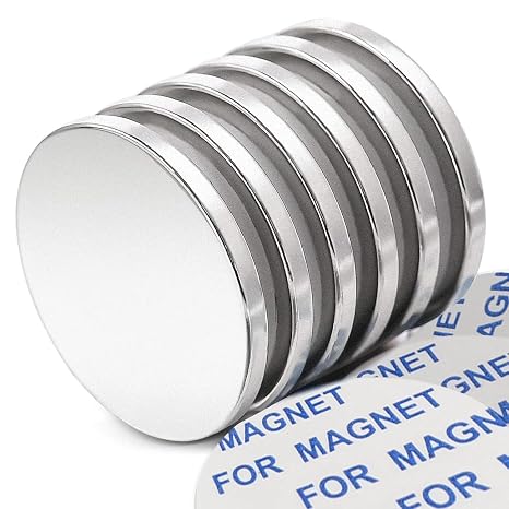 E BAVITE 6 Pack Strong Magnets with Adhesive Backing Powerful