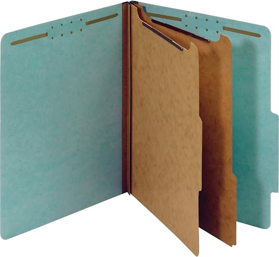 Pendaflex Classification Folders, Blue (PFX24030R), Letter (Pack of 5)