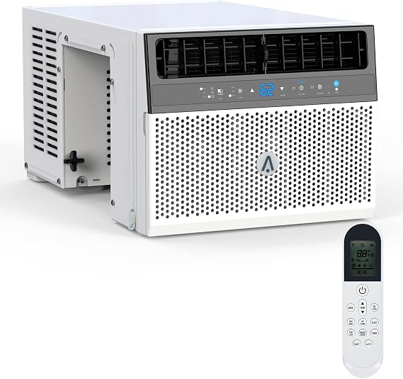 Zstar 8000 BTU U-Shaped Window Air Conditioner, U Shaped Window ac Air Units Cools Up to 350 sq. ft., Open Window Flexibility, Sleep Mode, Ultra Quiet, Energy Efficient, window ac unit for Room Home