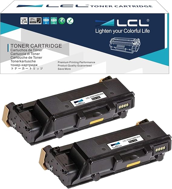 LCL 3330 3335 3345 Toner Cartridge Replacement for Xerox WorkCentre 3335 3345 Phaser 3330 106R03620 3345VDNi Phaser 3330DNi WorkCentre 3335DNi 3345DNi (2-Pack Black)
