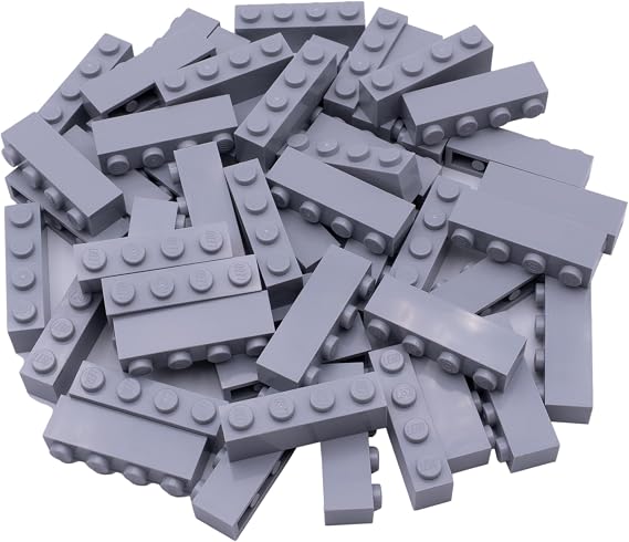 LEGO 50x 3010 Brick 1x4 | Light Bluish Gray