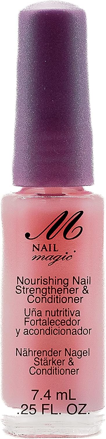 NAIL MAGIC Nourish - Nail Strengthener & Conditioner, Clear Nail Polish with Keratin for Thicker Nails and Nail Growth | Nourish, Strengthen and Hydrate Natural Finger Nails 7.4mL