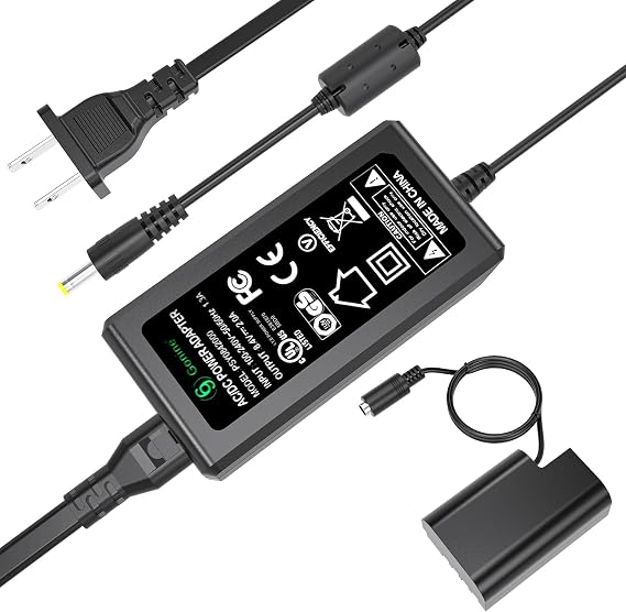 DMW DCC12 Camera Power Supply GH5 GH4 Dummy Battery for Panasonic Lumix DC-G9 DMC-GH3 GH3K GH4K GH3H GH4H G9 G9L G9K, AC8 AC10 AC Adapter Charger Kit.