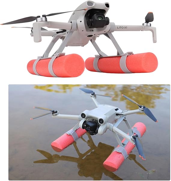 Lito X1 ウォーターフローティングランディングギア フローティング浮力フレーム&トレーニングキット DJI Mini 4 Pro/Mini 3 Pro/MINI 3 / Lito 1 / X1 安全な水上着陸と強化された安定性ドローンアクセサリー