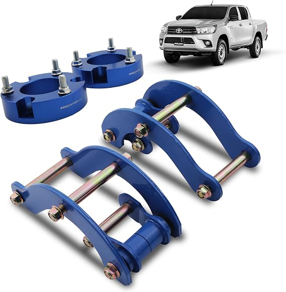 Predator4x4 2" Front & Rear Lift Kit Anodised Blue Compatible with Toyota Hilux Vigo 2005-2015 | Off-Road Suspension Upgrade, Improved Ground Clearance, Heavy Duty Components, Easy Installation