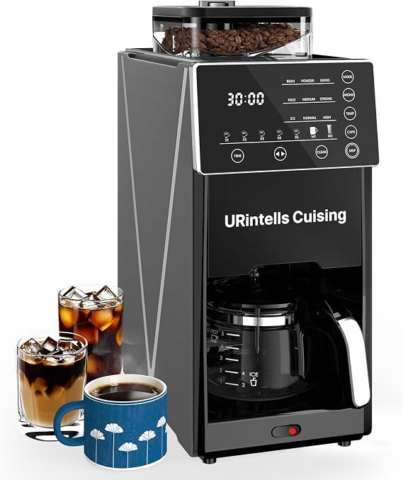 URintells Cuising Coffee Maker with Grinder, Automatic Programmable Machine