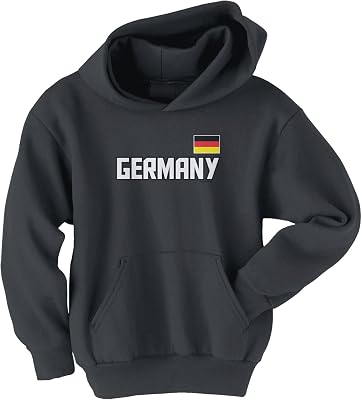 Threadrock Big Boys Germany National Pride Youth Hoodie Sweatshirt