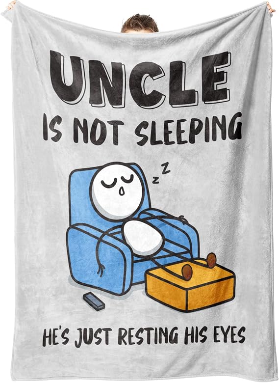 Funny Gifts for Uncle, Uncle is not Sleeping Blanket