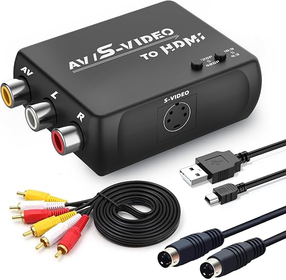 HTDYOO S Video to HDMI Converter, AV/RCA to HDMI Converter
