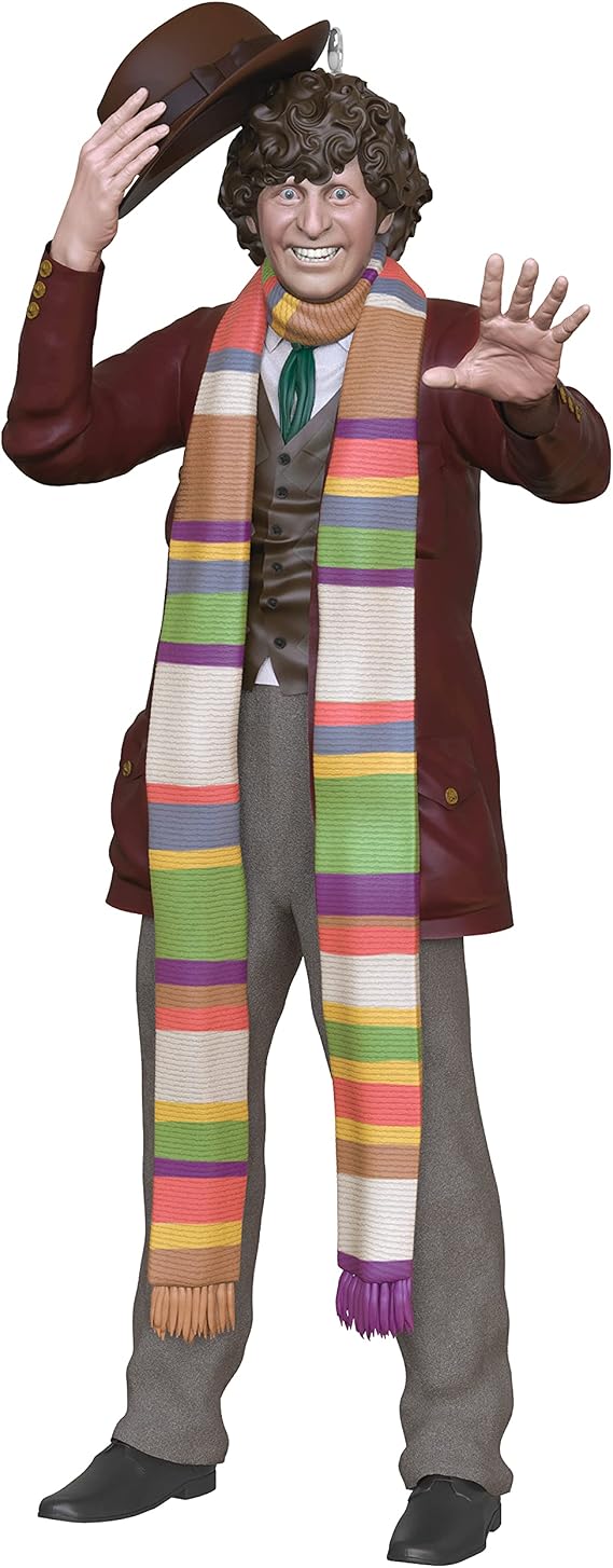 Hallmark Keepsake Plastic Christmas Ornament 2021, Doctor Who The Fourth Doctor