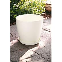 Dekoratif Begonya Saksı 12 Litre Beyaz Beyaz