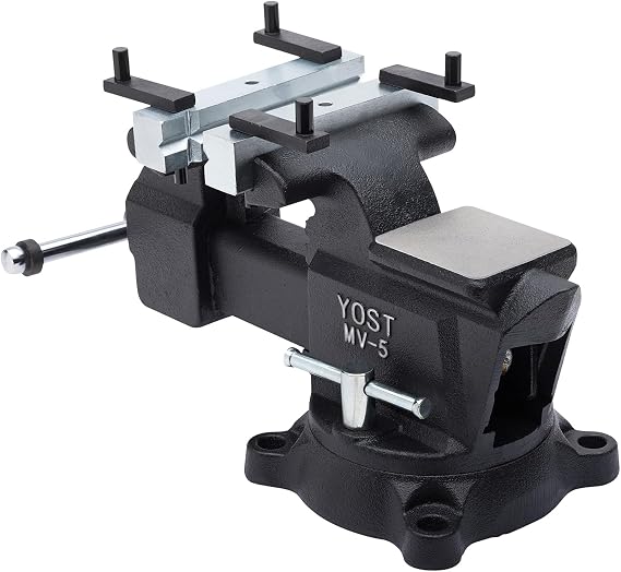 Yost Vises, 5in. Multi-Purpose Vise, Jaw Width 5 in, Jaw Capacity 2.9 in, Model# MV-5
