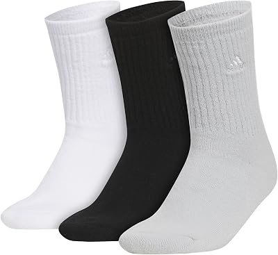 adidas Womens Cushioned Comfort Socks 3 Pairs Super Soft & Cozy
