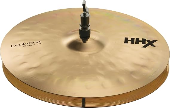 SABIAN 14" HHX Evolution Hi-Hat Cymbals, Brilliant Finish