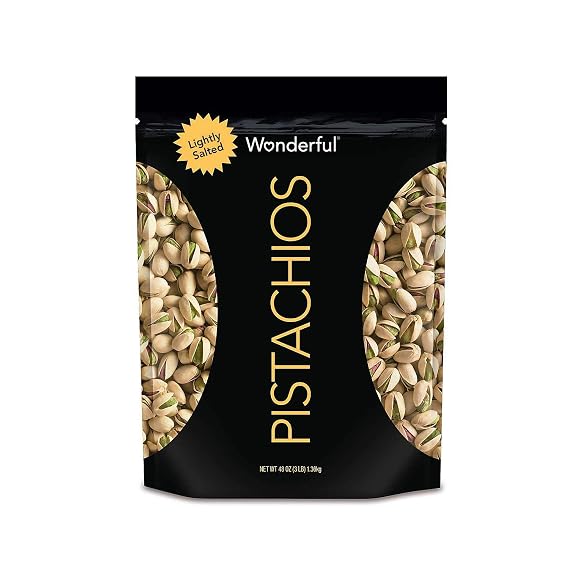 Wonderful Pistachios, Roasted Lightly Salted, 48 Ounce