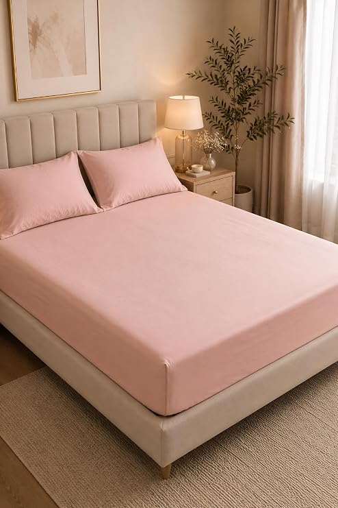 Formeya Adelya Gri Lastikli Çarşaf Takımı (YASTIK KILIFLI) Tek Kişilik Veya Çift Kişilik (Kiremit, 160 x 200)