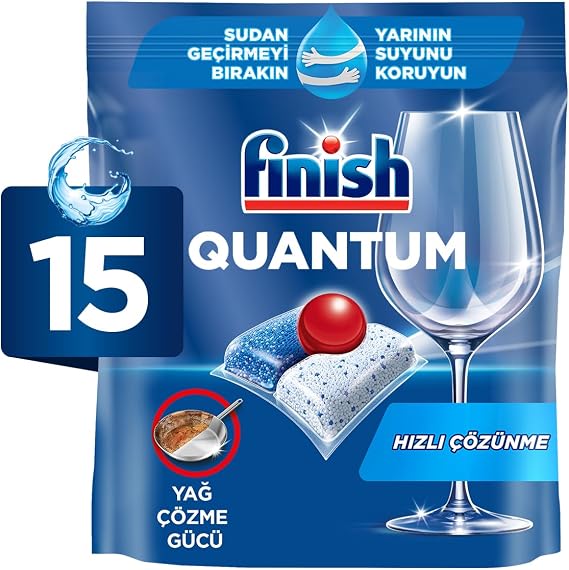 Finish Quantum 15 Tablet Dishwasher Detergent