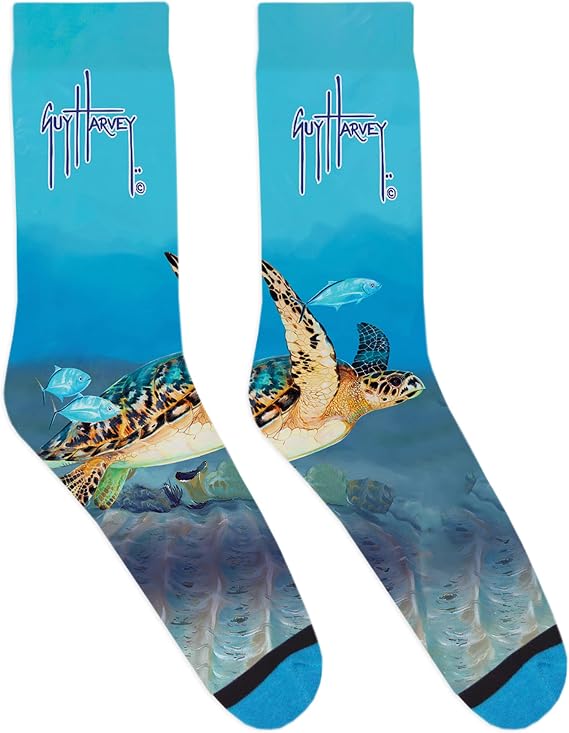 DivvyUp Socks - Guy Harvey Collection: Turtle Solo