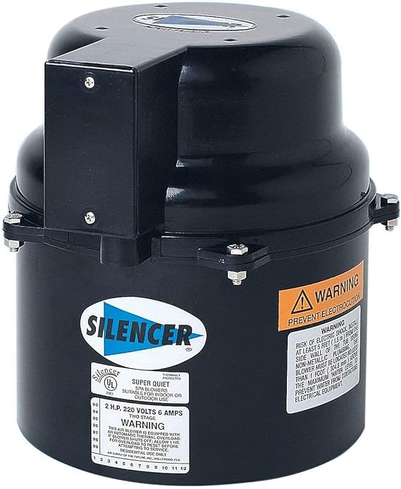 Air Supply 6316220F 1.5 HP 240V Silencer Blower