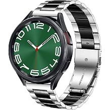 DELELE Samsung Gear Sport/Galaxy Watch 42mm用バンド 20mmソリッドステンレススチールメタルビジネス交換用ストラップ Samsung Gear Sport / S2 Classic/Galaxy Watch 42mm用 レディース メンズ 20mm マルチカラー