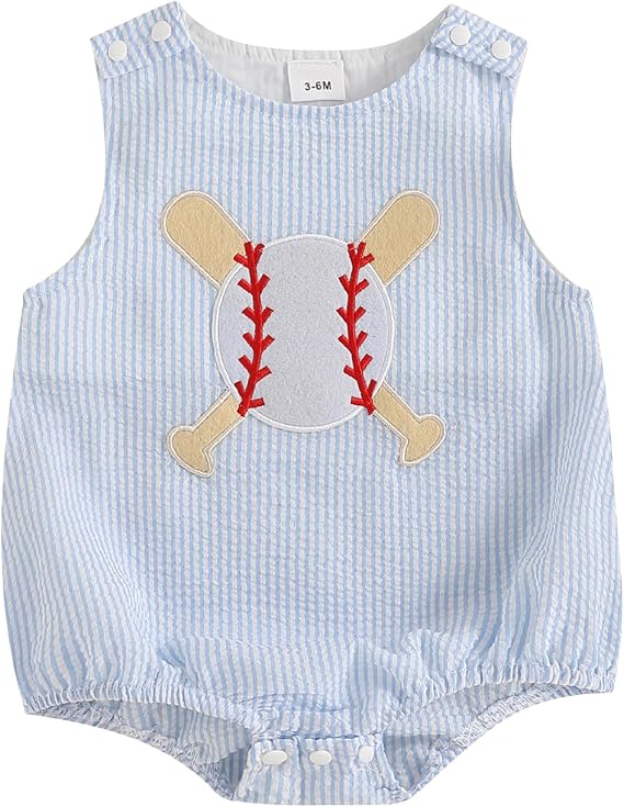 Baby Boy Girl Clothes Newborn Smocked Bubble Romper Embroidery in Plaid/Striped Overall Bodysuit Outfit