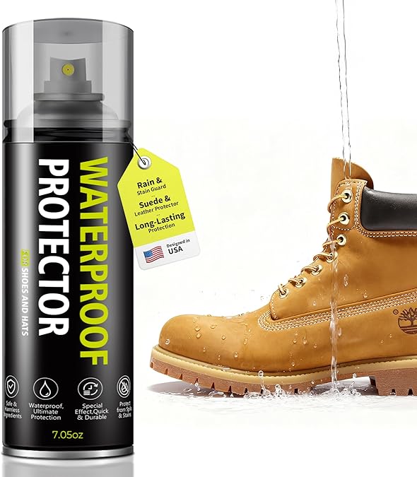 Shoe Protector Spray: Rain Stain Dirt Waterproof Shoe Spray, Nano Protection for Sneaker Suede Leather Boot Hat