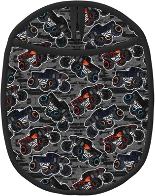 Cool Off-Road Vehicle Print Silicone Pot Holders Heat Resistant Oven Hot Pads with Pockets Non Slip Grip Large Potholders for Kitchen Baking Cooking 9.4 X 7.5 Inches-1 Pc