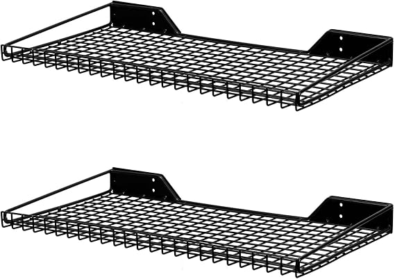 Wallmaster Garage Wall Shelves 23.6"x11.8" Wall Mount Metal Shelves 2 Pack