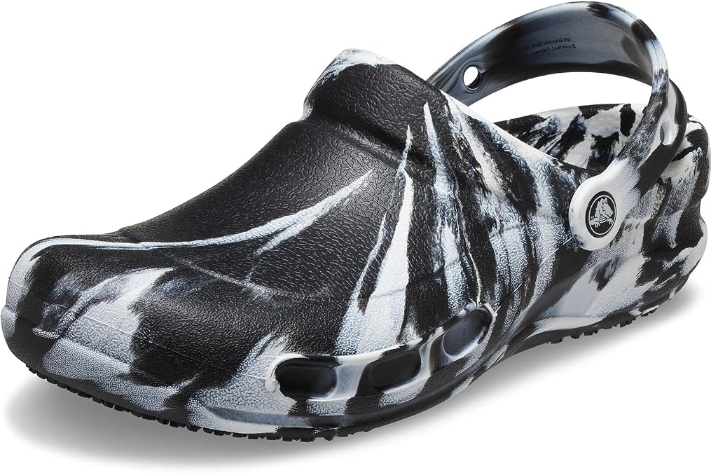 Crocs Unisex-Adult Bistro Graphic Clogs, Slip Resistant Work Shoes