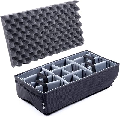 ColorCase Gray Padded Divider Set for The Pelican 1510 Protector case.