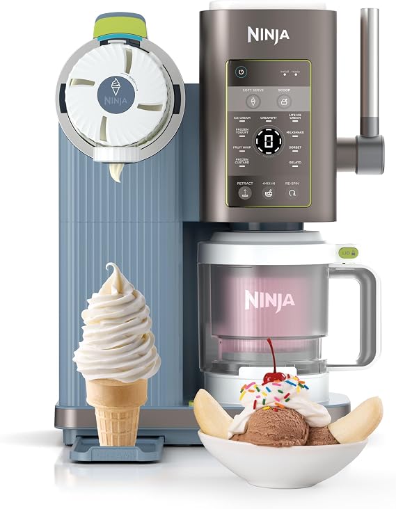Ninja Creami Scoop & Swirl 13-in-1 Ice Cream and Soft Serve Maker, NC701ND