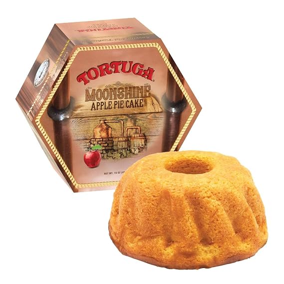 TORTUGA Trio - Moonshine Apple Pie, Hawaiian Pineapple, Mamajuana - 3 Cakes 16oz - The Perfect Premium Gourmet Gift for Stocking Stuffers, Gift Baskets, and Christmas Gifts - Great Cakes