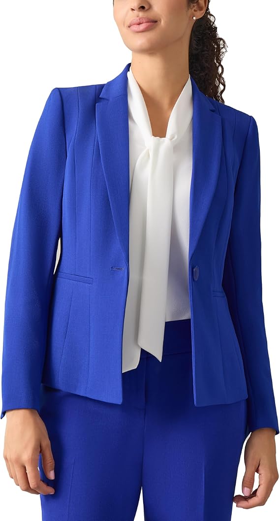 Kasper Women's Stretch Crepe One-Button Blazer