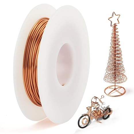 60 FT 18 Gauge Pure Copper Wire for Jewelry Making and Gardening