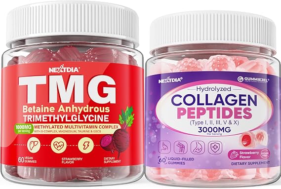 Nextdia Collagen, TMG Supplements Gummies, 3Pack