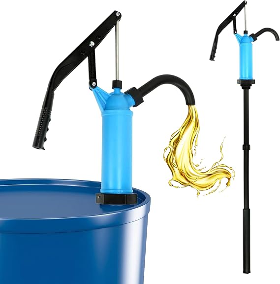 Blue Lever Action Barrel Pump with Telescoping Tube