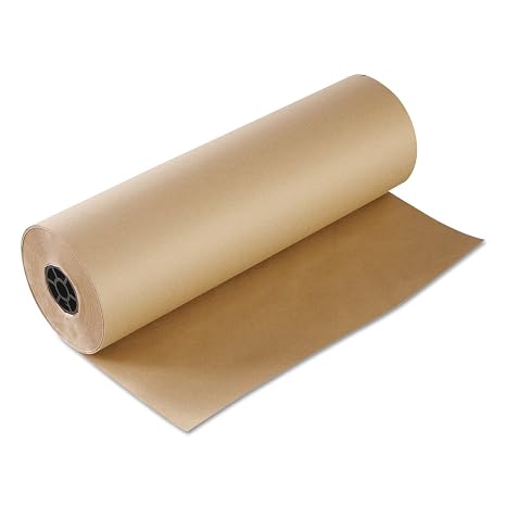 24KRAFT, 24-Inch Kraft Butcher Food Paper Roll, Wrapping Disposable Steak Meat Paper, 648-Feet Roll