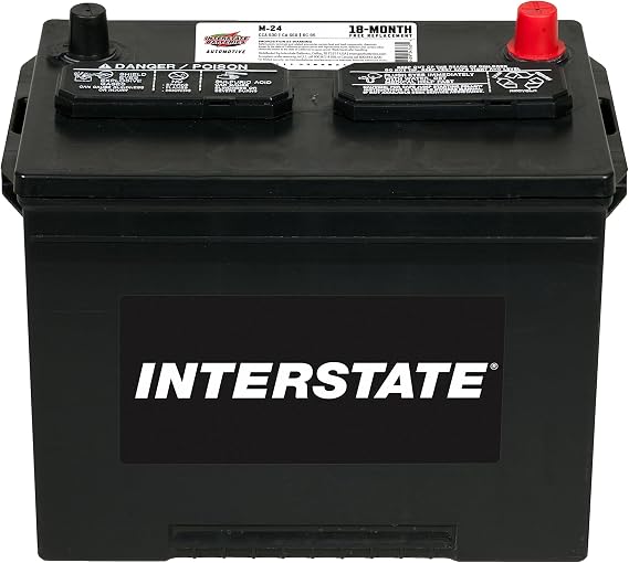 Interstate Batteries Group 24 Car Battery Replacement (M-24) 12V, 550 CCA, Replacement Automotive Battery for Cars and Trucks