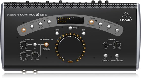 Behringer XENYX CONTROL2USB High-End Studio Control and Communication Center with VCA Control and USB Audio Interface