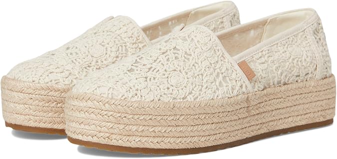 TOMS Valencia Textile Women's Champagne Espadrilles