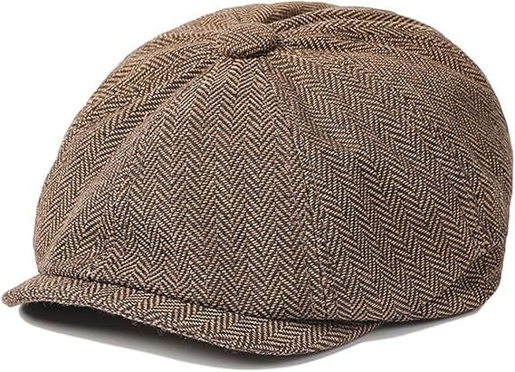 Mens Classic Newsboy Flat Cap Gatsby Ivy Cabbie Hat