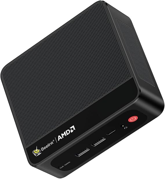 Beelink SER5 MAX Mini PC, AMD Ryzen 7 7735U (8C/16T, 4.75GHz) | 24GB LPDDR5 RAM 500GB NVMe SSD Windows 11 Pro, 4K Triple Display (HDMI/Type-C/DP), USB3/WiFi 6/BT5.2 Mini Computer 2.5G LAN