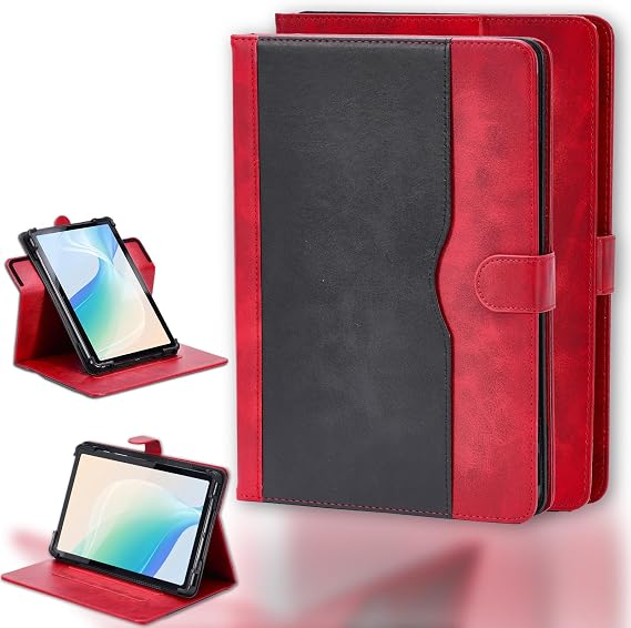 Case Compatible for Leia Lume Pad 10.8-Inch Tablet Case 360 Degree Rotation Multi-Viewing Angels PU Leather Stand Folio Cover Red